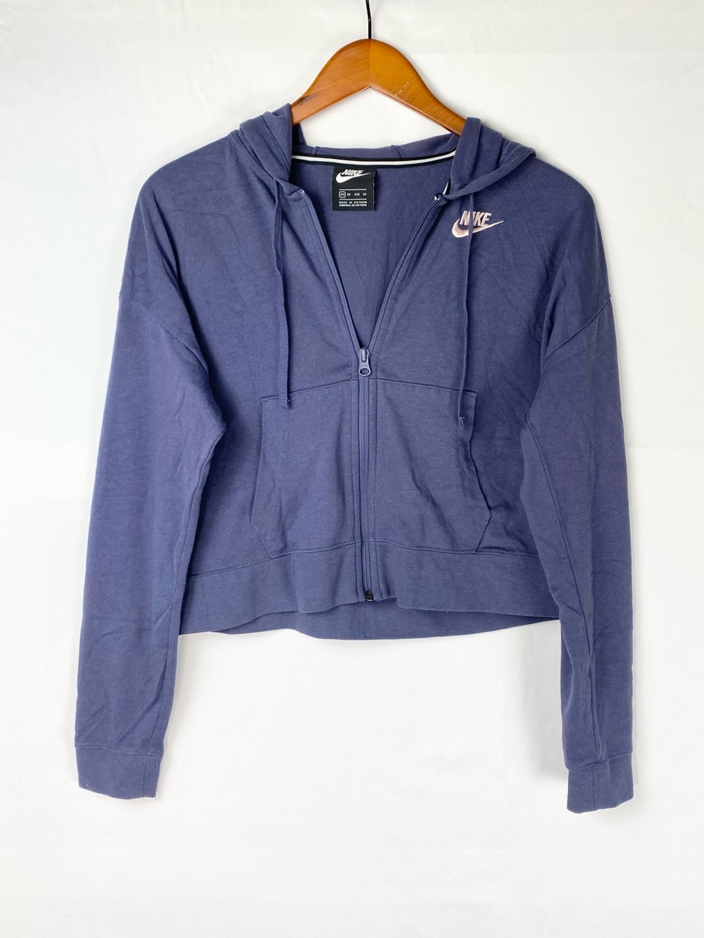 Nike Zip Up Hoodie Purple Size XS